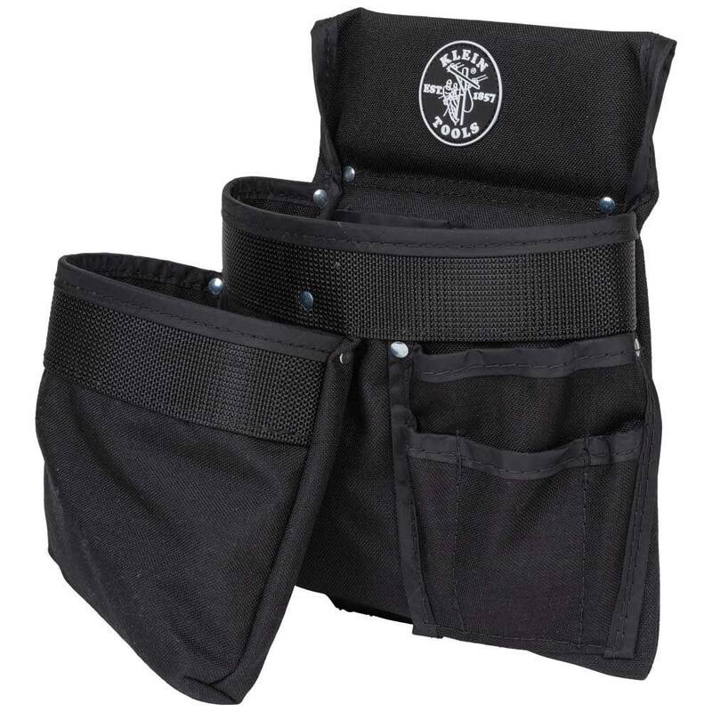 Klein Tools Electrician's Padded Tool Belt/Pouch Combo, 11-Pocket, 4-Piece, XL - 5709XL