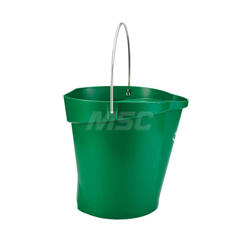 Vikan Hygiene Bucket, 3.17 Gallon(s), Green - 56862
