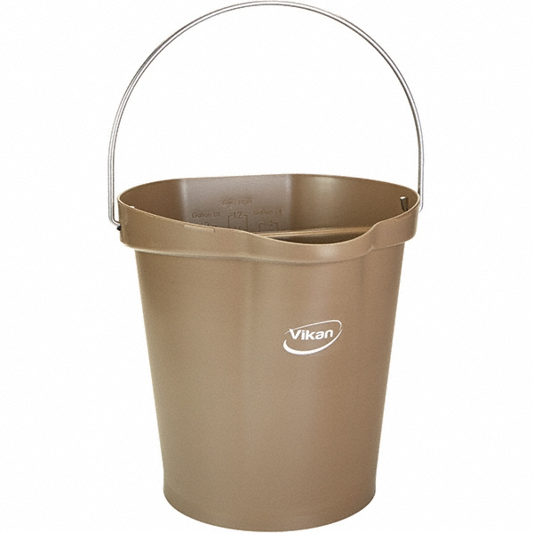 Vikan Hygiene Bucket, 3.17 Gallon(s), Green - 56862