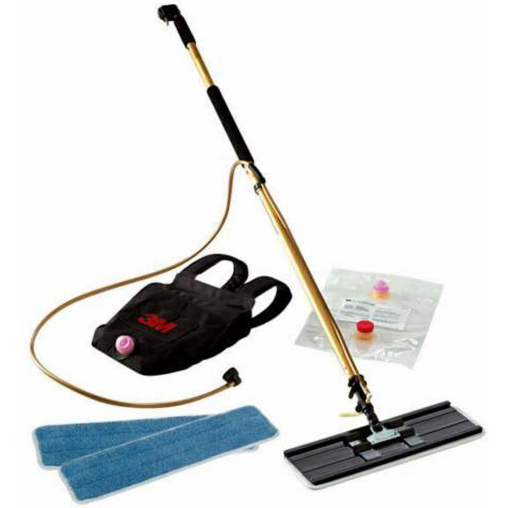 Rubbermaid Contains 1- Flat Mop Kit( MSC# 13153127), 2-Adaptable Flat Mop Pads (MSC# 13153093), 1- Wringer Insert (MSC# 16746794), 1-Quick-Connect Handle (MSC# 57218026) - 2132426
