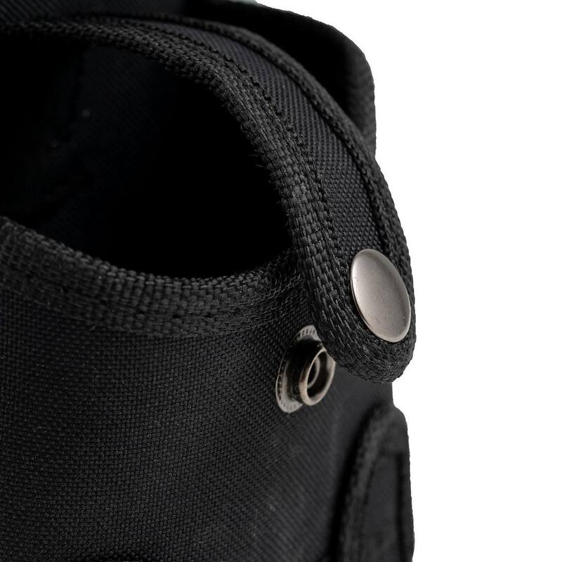 DEAD ON TOOLS Tape Measure Pouch Holder in Black with Dual Fastening System and Locking Strap with Snap - DO-TH