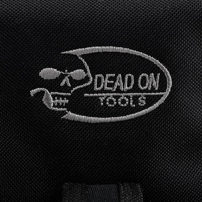 DEAD ON TOOLS Tape Measure Pouch Holder in Black with Dual Fastening System and Locking Strap with Snap - DO-TH