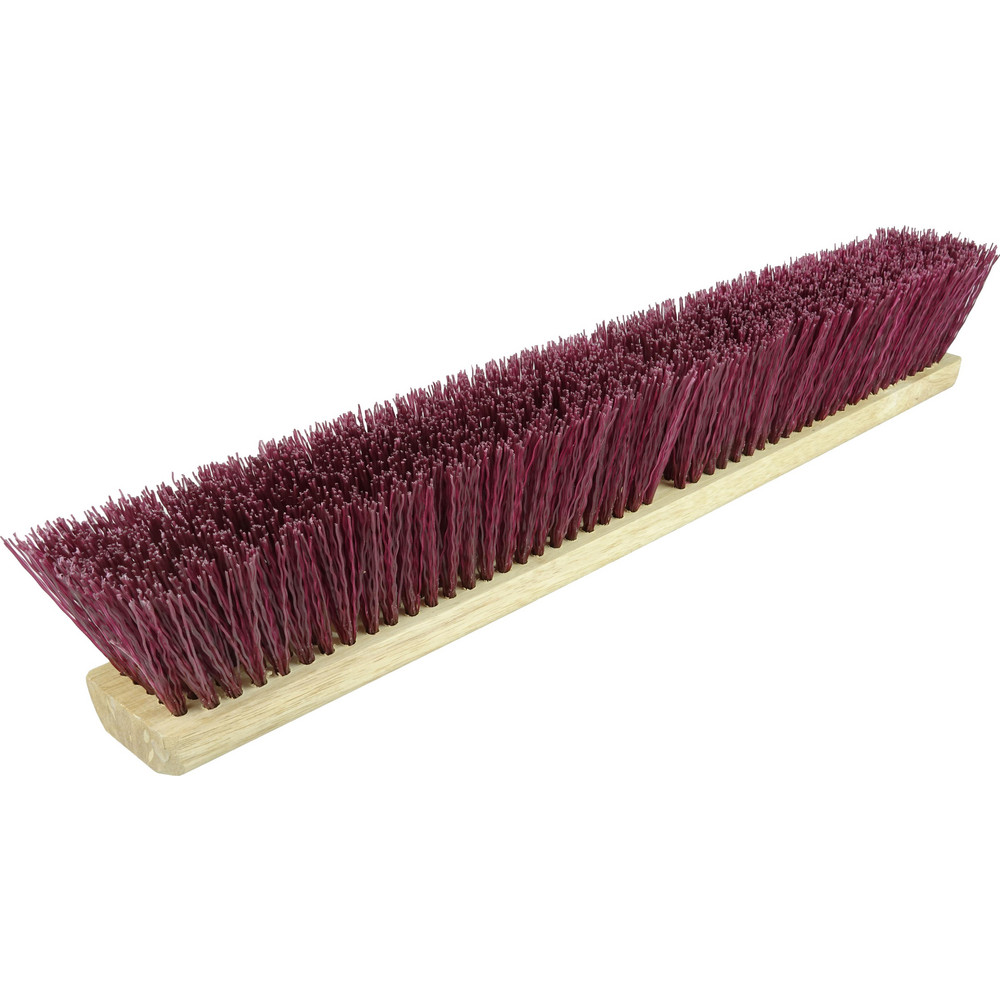 Weiler Push Broom: 24" Wide, Garage Broom, Polypropylene Bristles - 42026