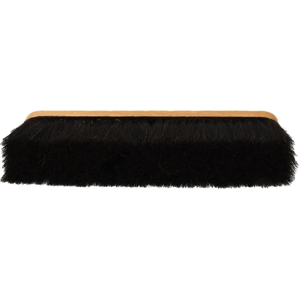 PRO-SOURCE Push Broom: 14" Wide, Horsehair Bristle - SWP14-HOR