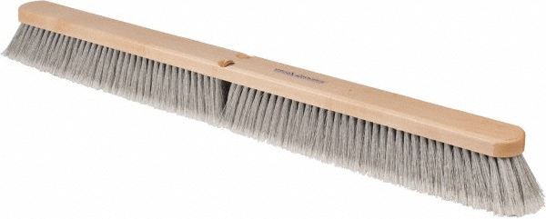 PRO-SOURCE Push Broom: 14" Wide, Horsehair Bristle - SWP14-HOR