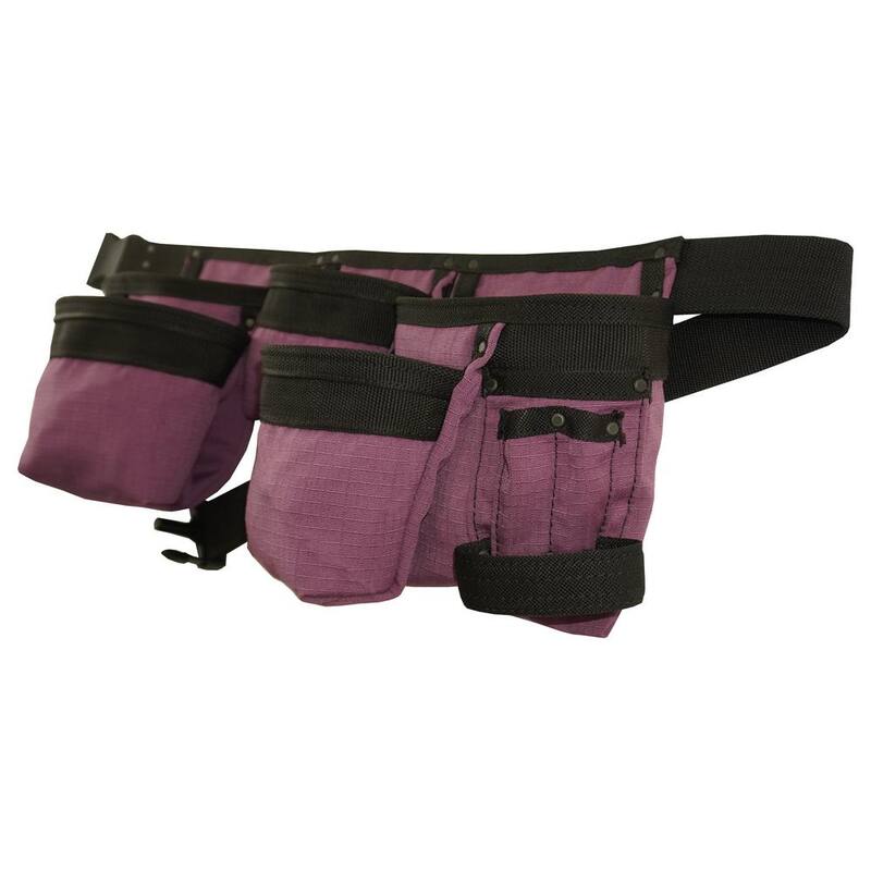 Graintex Purple Canvas 11-Pocket Finisher Tool Apron - CD2158