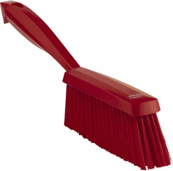 Vikan Ultra-Slim Cleaning Brush with Long Handle, 23.6" Medium, Red - 41974