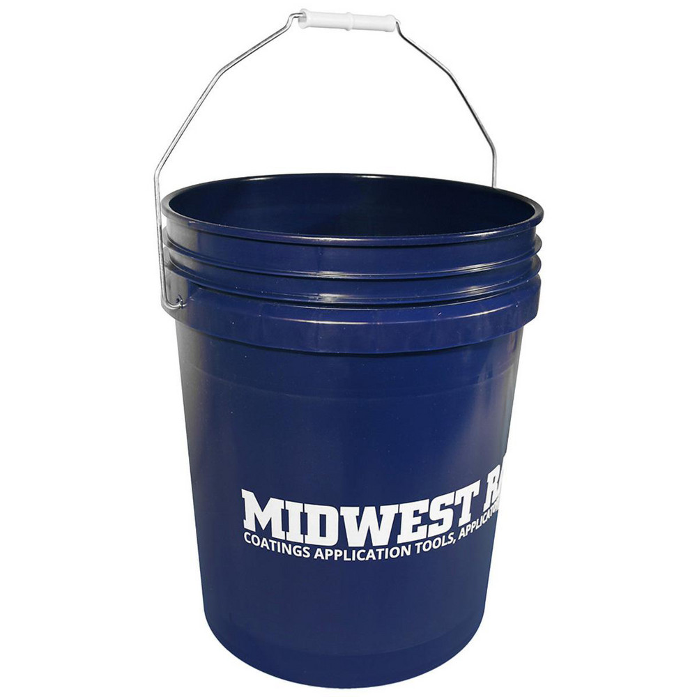 PRO-SOURCE 5 Gal, 14.5669" High,1.8 mm Bucket Thickness, Polypropylene Round White Single Pail - MW-PP-5 GAL