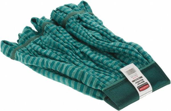 Rubbermaid Wet Mop Pad: Quick Change, Large, Green Mop, Microfiber - FGA85306GR00