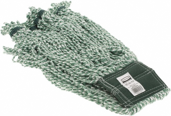 Rubbermaid Wet Mop Pad: Quick Change, Large, Green Mop, Microfiber - FGA85306GR00