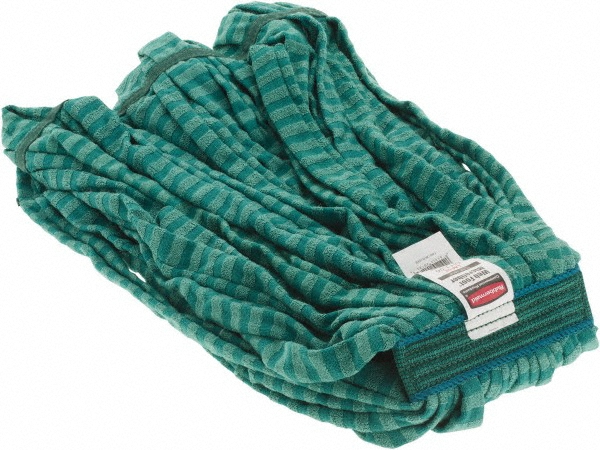 Rubbermaid Wet Mop Pad: Quick Change, Large, Green Mop, Microfiber - FGA85306GR00