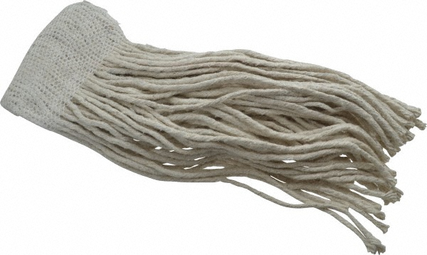 AbilityOne Wet Mop Cut: Clamp Jaw, Medium, Natural Mop, Cotton - 7920001415549