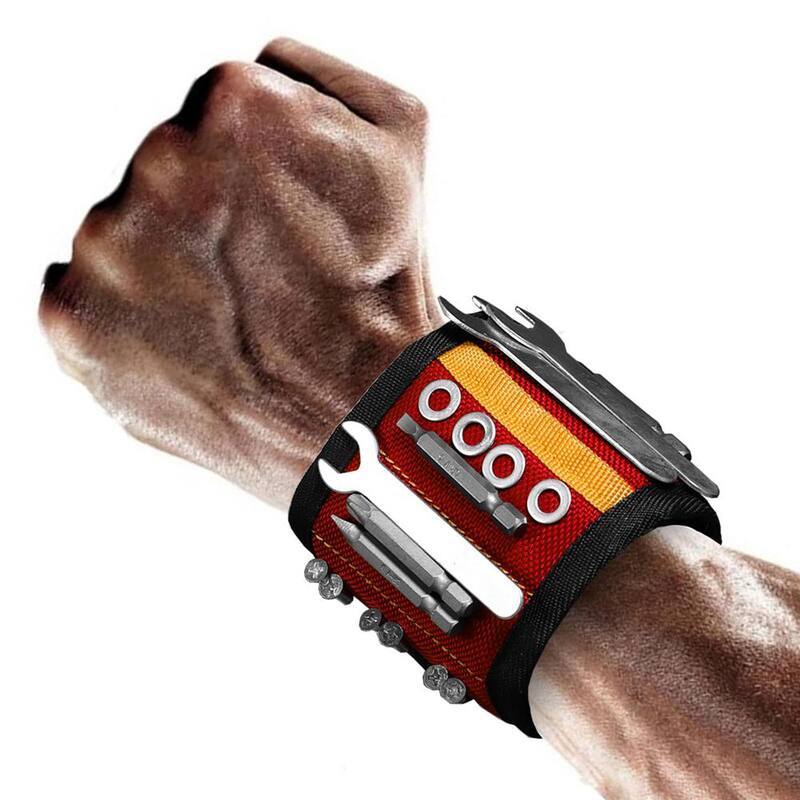 Big Red Magnetic Wristband 1600D Oxford Fabricfor DIY and Professionals - ATRCX15R
