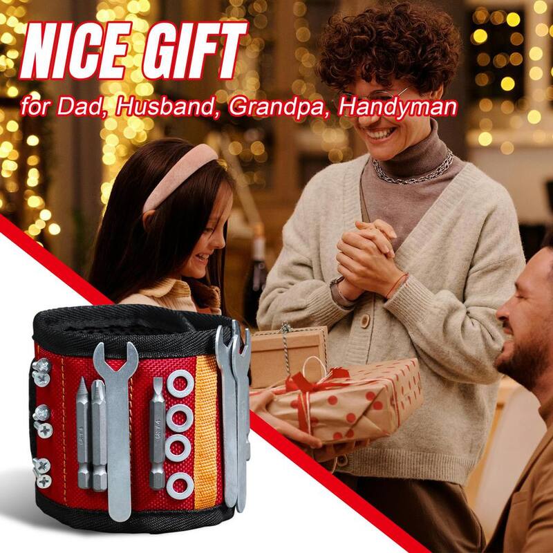 Big Red Magnetic Wristband 1600D Oxford Fabricfor DIY and Professionals - ATRCX15R