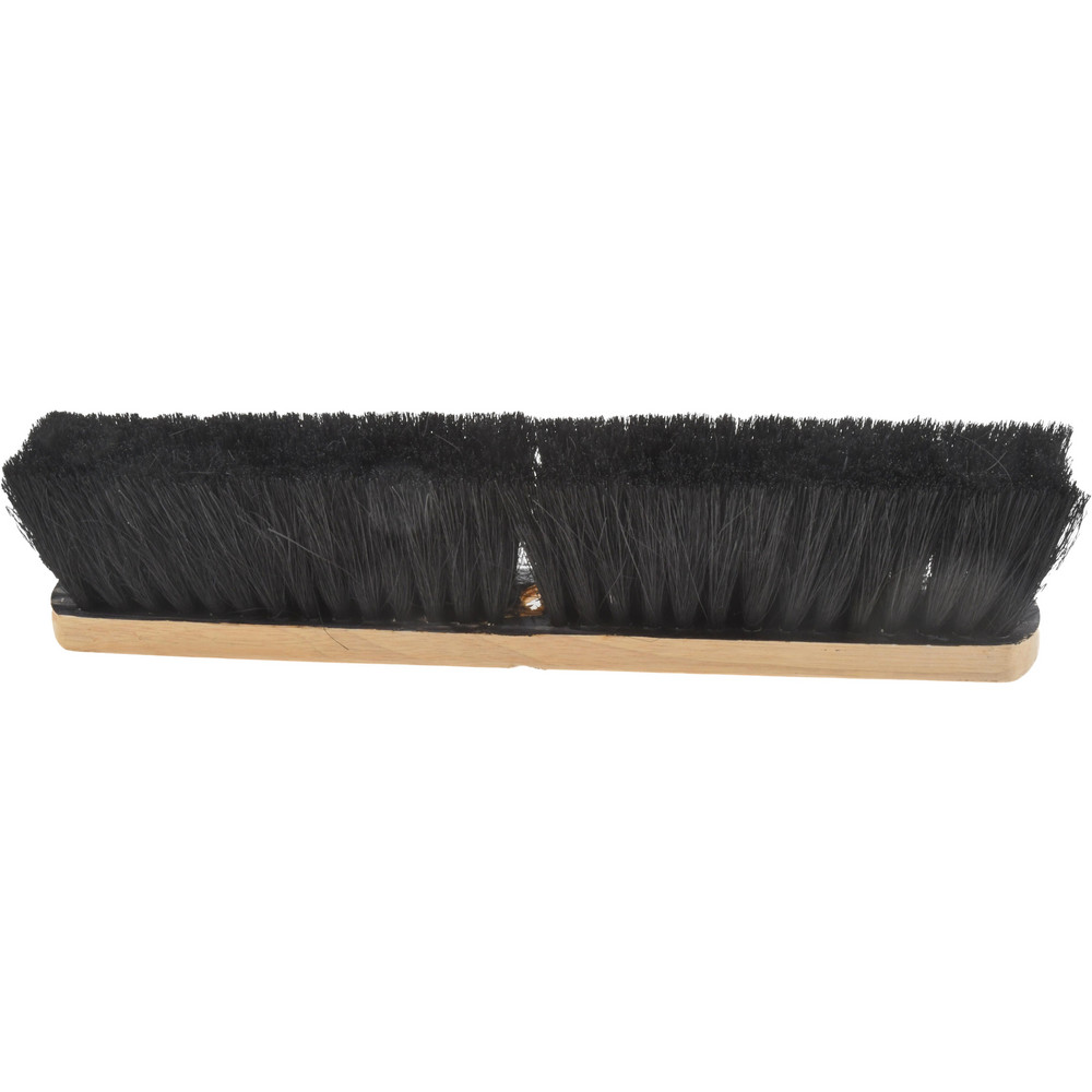 PRO-SOURCE Push Broom: 18" Wide, Tampico Bristle - GP18-TAM