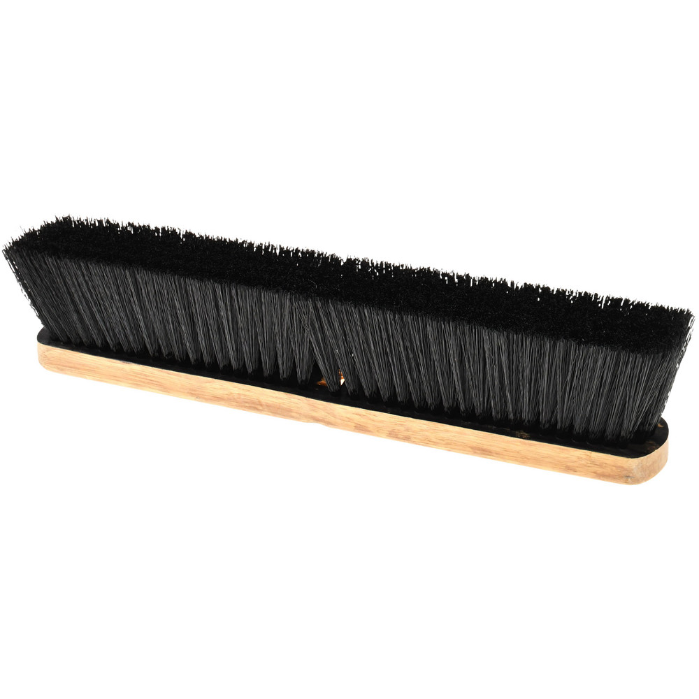 PRO-SOURCE Push Broom: 18" Wide, Tampico Bristle - GP18-TAM