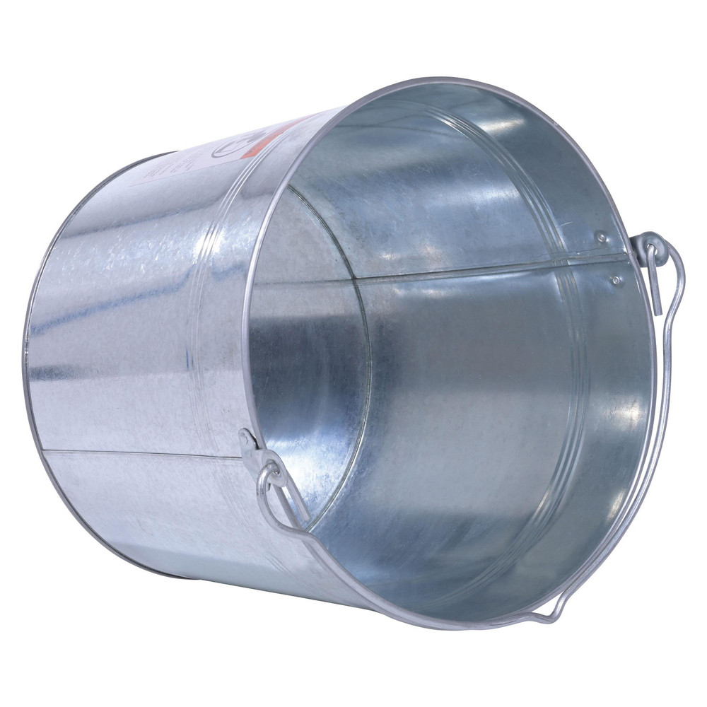 Vestil Buckets & Pails: 5 gal, Galvanized Steel, No Lid, Single Pail - BKT-GAL-500