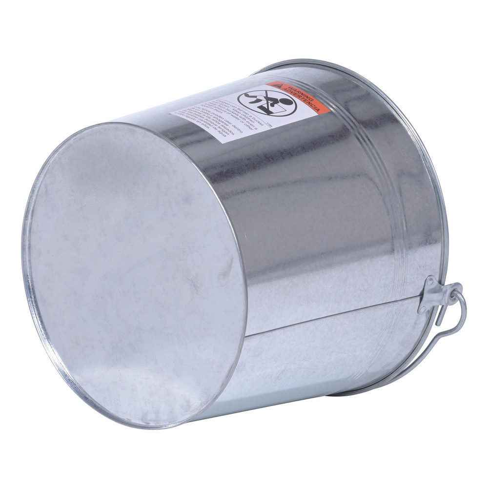 Vestil Buckets & Pails: 5 gal, Galvanized Steel, No Lid, Single Pail - BKT-GAL-500
