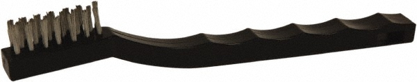 Weiler Cleaning & Finishing Brush: 10-11/16" Brush Length, 1" Brush Width, Stainless Steel Bristles - 40035