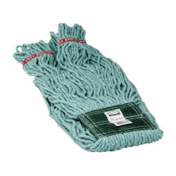Rubbermaid Wet Mop Loop: Medium, Orange Mop, Blended Fiber - FGA25206OR00