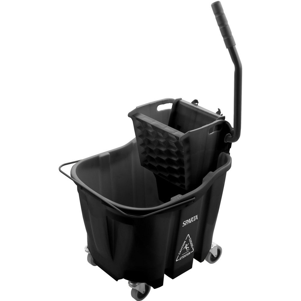 Carlisle Omnifit™ 35Qt Mop Bucket Combo: Down Press Wringer,  Yellow - 4690404