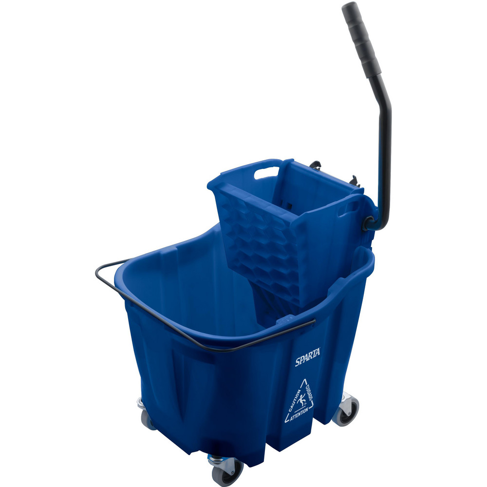 Carlisle Omnifit™ 35Qt Mop Bucket Combo: Down Press Wringer,  Yellow - 4690404