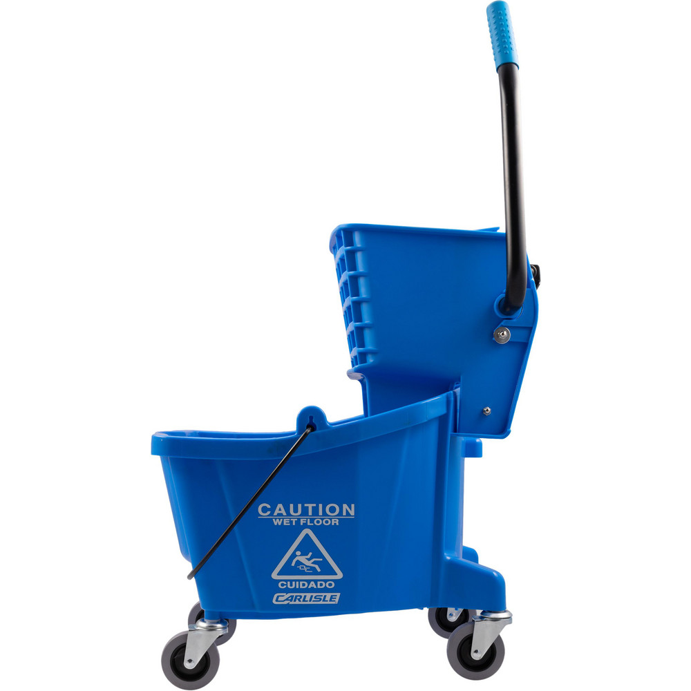 Carlisle Omnifit™ 35Qt Mop Bucket Combo: Down Press Wringer,  Yellow - 4690404