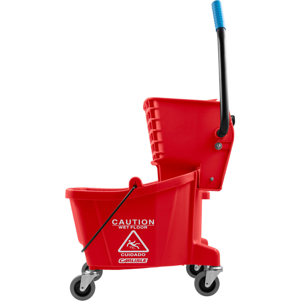 Carlisle Omnifit™ 35Qt Mop Bucket Combo: Down Press Wringer,  Yellow - 4690404