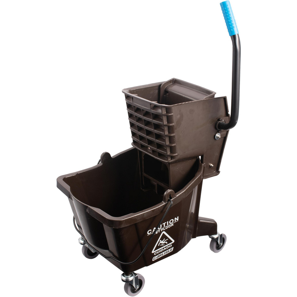 Carlisle Omnifit™ 35Qt Mop Bucket Combo: Down Press Wringer,  Yellow - 4690404