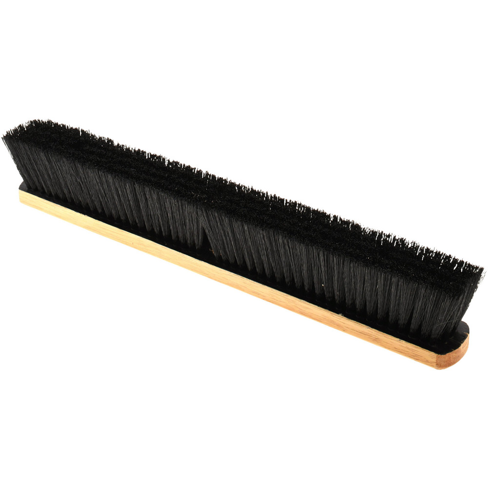Weiler Push Broom: 16" Wide, Street Broom, Polypropylene Bristles - 70212