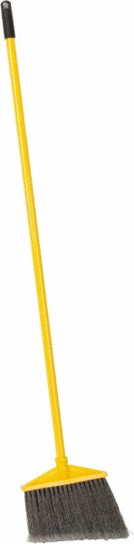 O-Cedar 13" Wide, Red Polypropylene Bristles, Metal Handle, Angled Broom - 6420