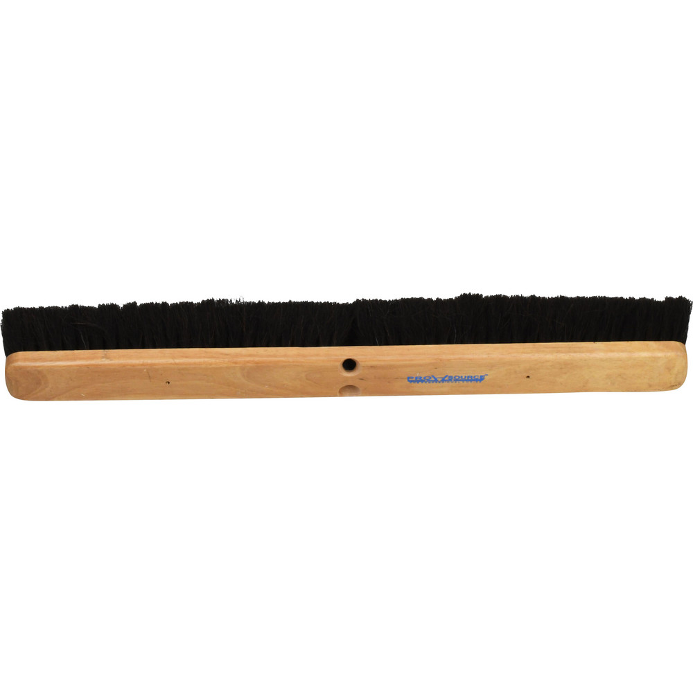 PRO-SOURCE Push Broom: 30" Wide, Horsehair Bristle - SWP30-HOR