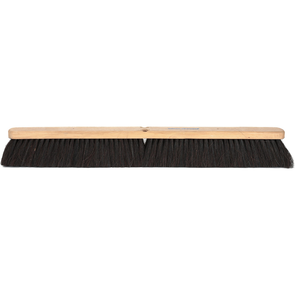 PRO-SOURCE Push Broom: 30" Wide, Horsehair Bristle - SWP30-HOR