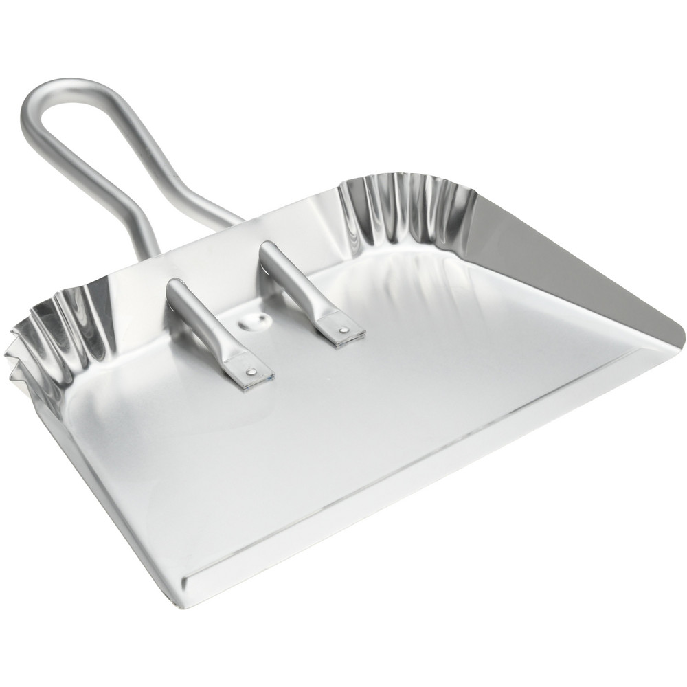 PRO-SOURCE Handheld Dustpan: Aluminum Body, 9" Aluminum Handle - 89754758