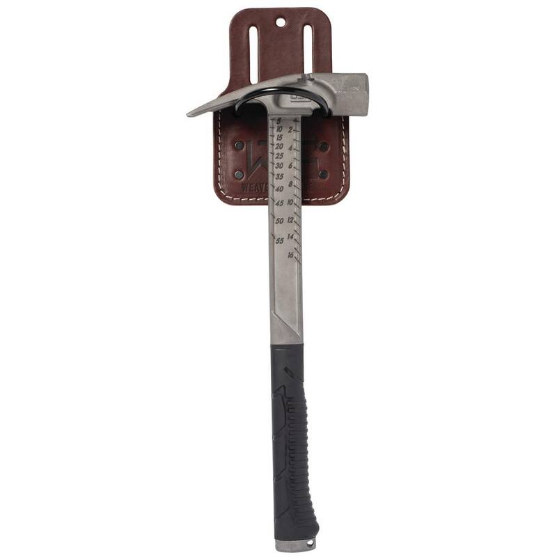 Weaver Tool Gear 2 in. Tool Belt Hammer Holder Leather Brown - 85620-32-01