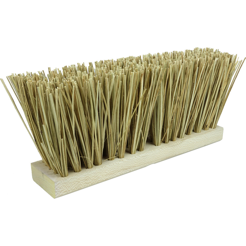 Weiler Push Broom: 16" Wide, Street Broom, Palmyra Bristles - 70208