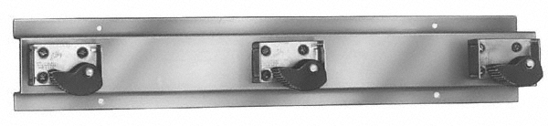 ASI-American Specialties, Inc. Mop & Broom Wall Hooks: Mop Holder, Stainless Steel, Satin - 0796-3
