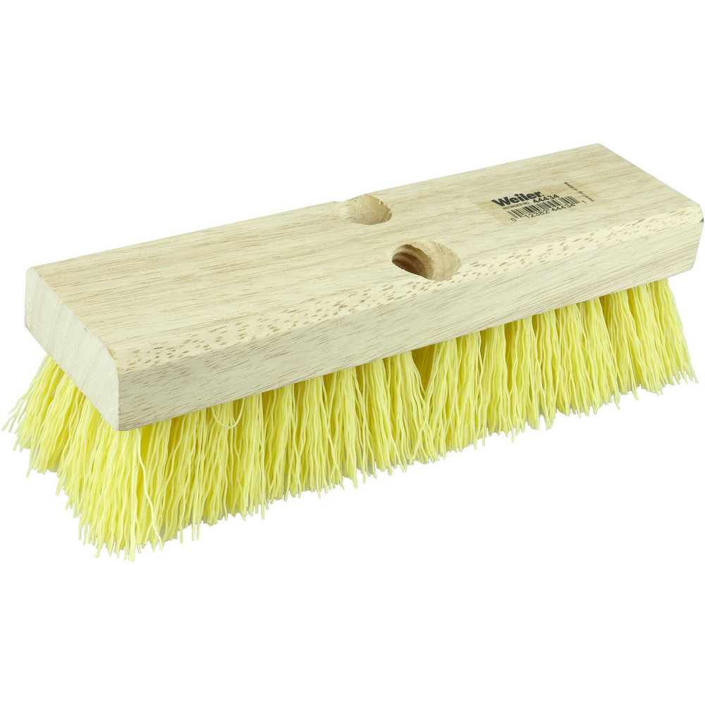 Weiler Scrub & Scouring Brushes: Brush Type: Deck Scrub Brush; Bristle Material: Polypropylene; Block Material: Wood; Brush Length: 10 in - 44434