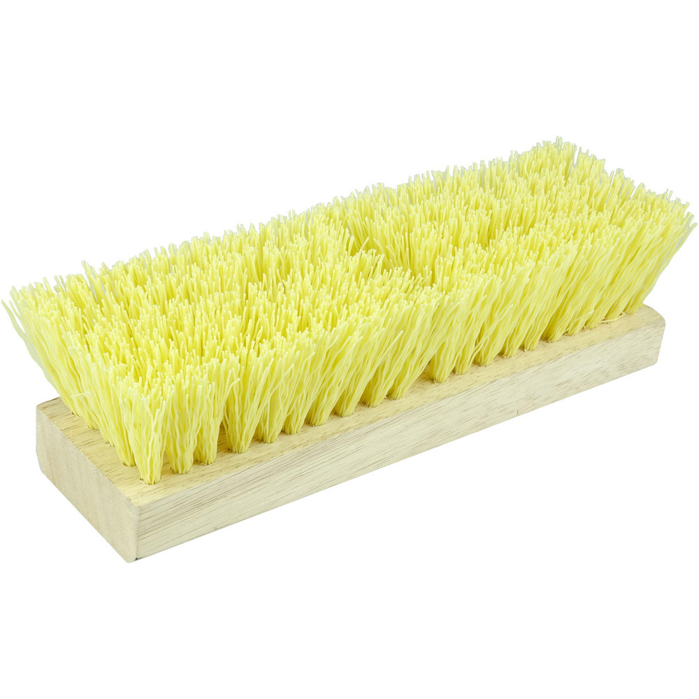 Weiler Scrub & Scouring Brushes: Brush Type: Deck Scrub Brush; Bristle Material: Polypropylene; Block Material: Wood; Brush Length: 10 in - 44434