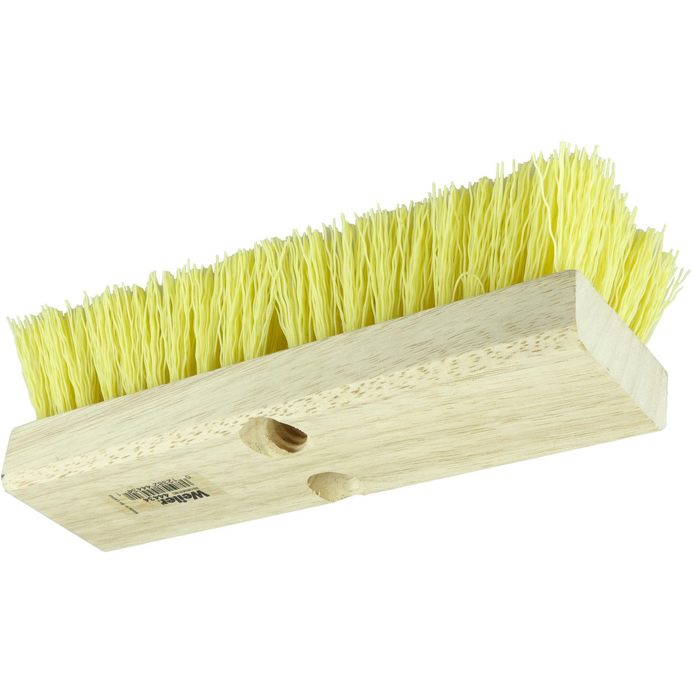 Weiler Scrub & Scouring Brushes: Brush Type: Deck Scrub Brush; Bristle Material: Polypropylene; Block Material: Wood; Brush Length: 10 in - 44434