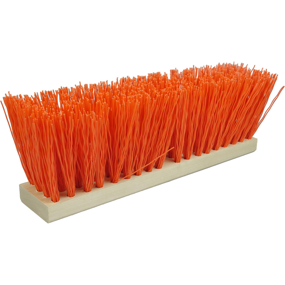 Weiler Push Broom: 24" Wide, Street Broom, Polypropylene Bristles - 42055