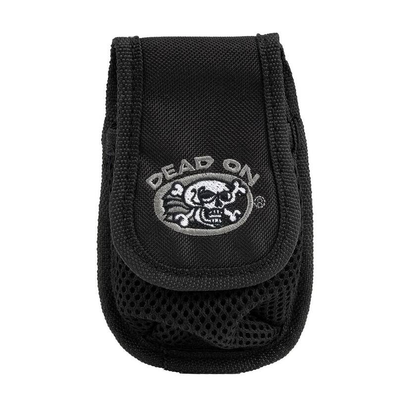 DEAD ON TOOLS Cell Punk Small Cell Phone Holder Accessory with Dual Fastening System for Tool Belt, Rig, Bag, or Belt Loops in Black - DO-400S