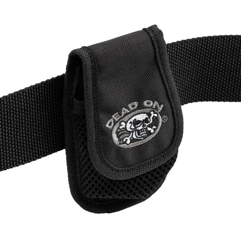 DEAD ON TOOLS Cell Punk Small Cell Phone Holder Accessory with Dual Fastening System for Tool Belt, Rig, Bag, or Belt Loops in Black - DO-400S