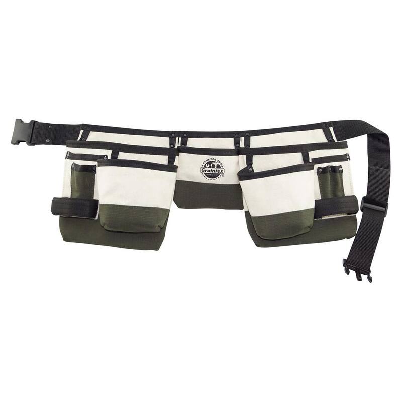 Graintex 10-Pocket Large Canvas Tool Apron - CD2819