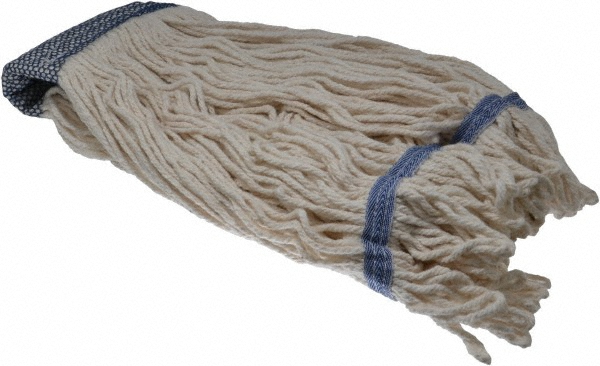 AbilityOne Wet Mop Loop: Clamp Jaw, Medium, Green Mop, Blended Fiber - 7920014409190