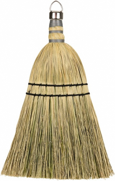 Ames True Temper 12" OAL Corn Blend Bristle Whisk Broom - 10779