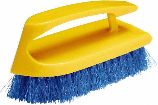 Vikan ColorCore Washing Brush with Long Handle, 19.9" Stiff, Red - 410814