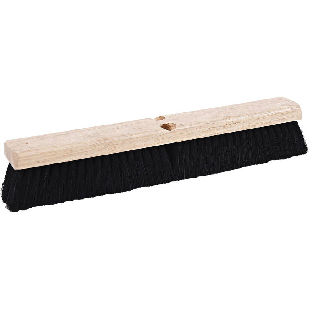 Weiler Push Broom: 24" Wide, Fine Sweep, Horsehair & Polypropylene Bristles - 42014