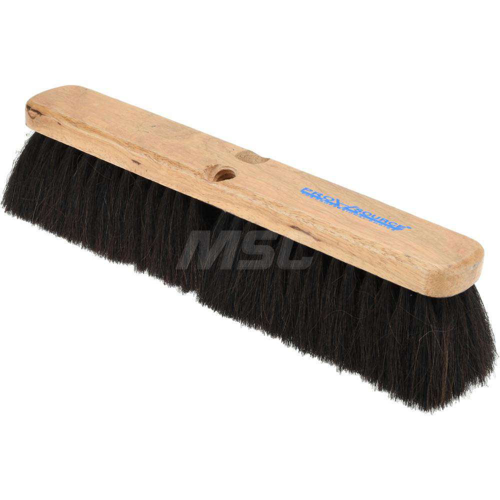 PRO-SOURCE Push Broom: 24" Wide, Horsehair Bristle - 0931942/0035230