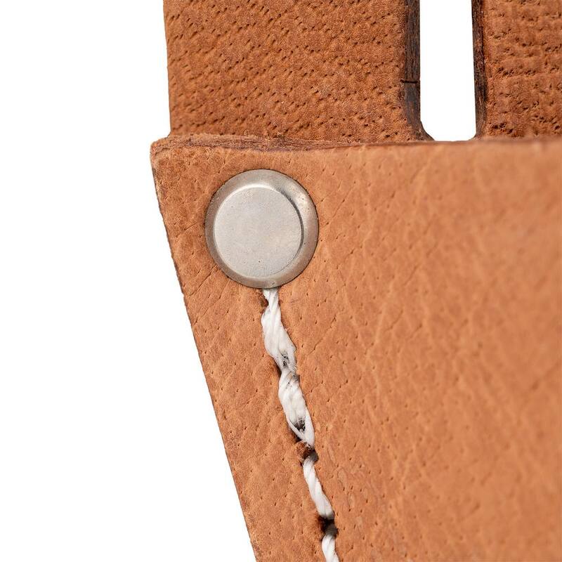 BUCKET BOSS Classic Series Saddle Leather Open End Pliers and Tool Holder for Work Tool Belts - 55130
